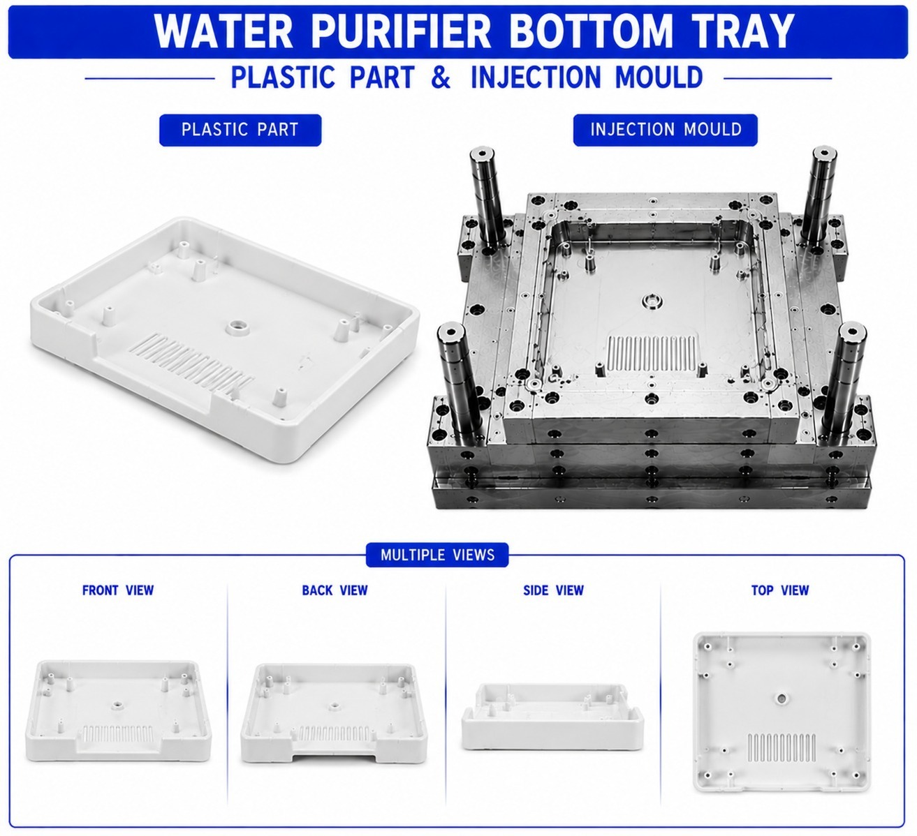 Water Purifier Plastic Bottom Tray